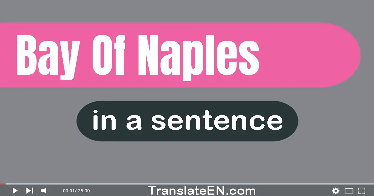 Use "bay of naples" in a sentence | "bay of naples" sentence examples