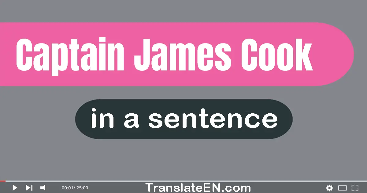 Use "captain james cook" in a sentence | "captain james cook" sentence examples