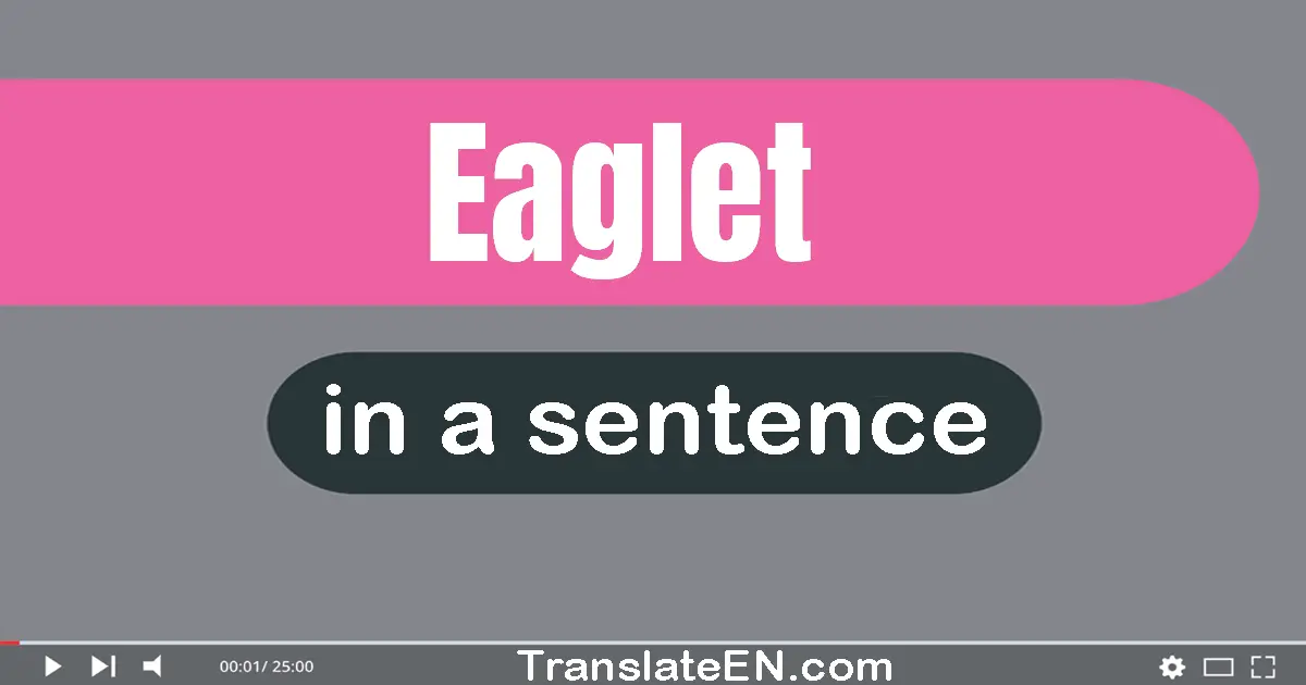 Use "eaglet" in a sentence | "eaglet" sentence examples