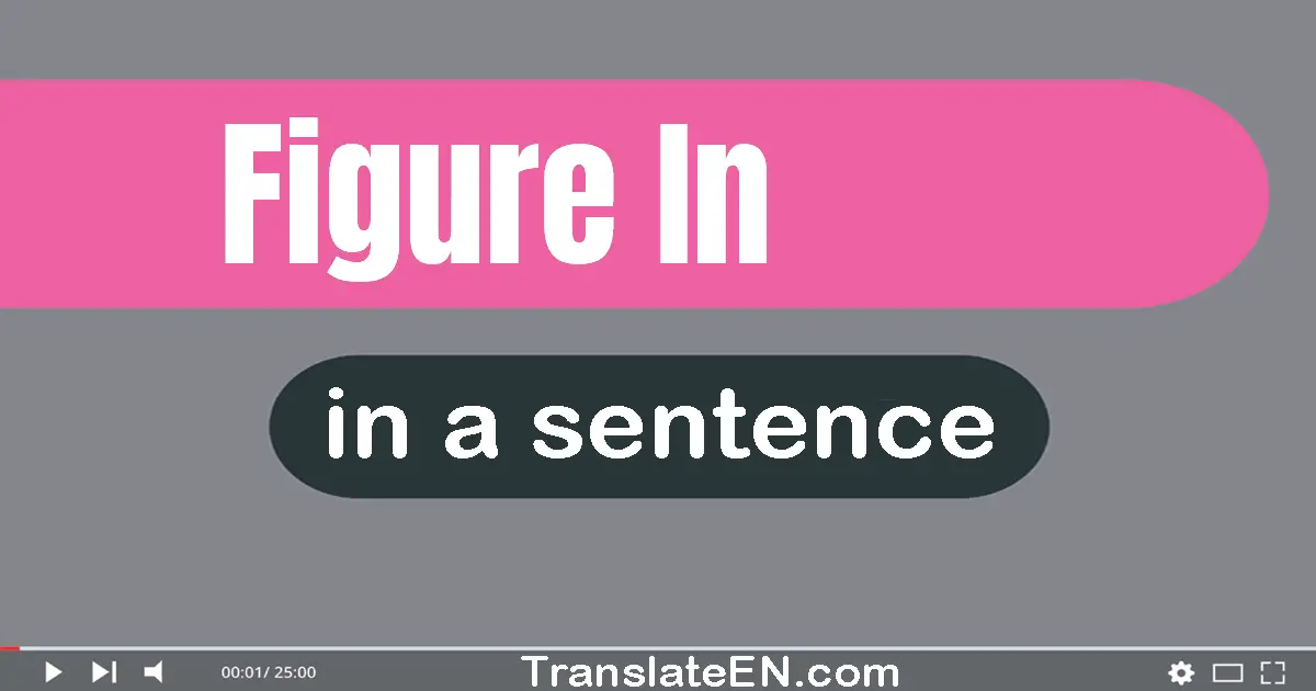 Use "figure in" in a sentence | "figure in" sentence examples