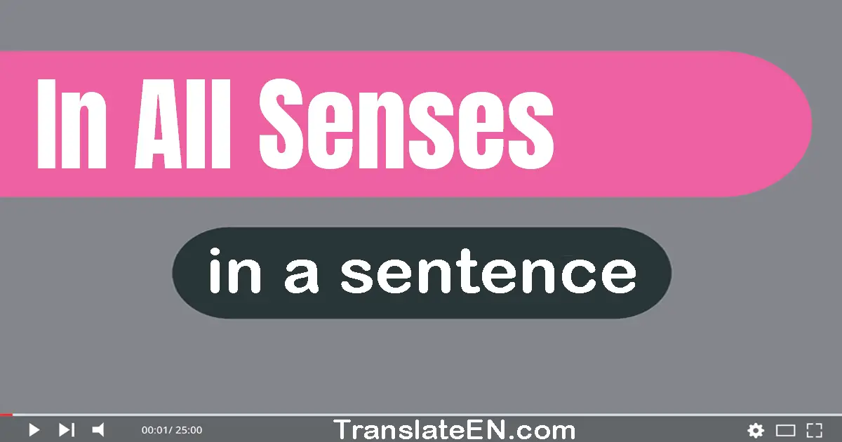 Use "in all senses" in a sentence | "in all senses" sentence examples