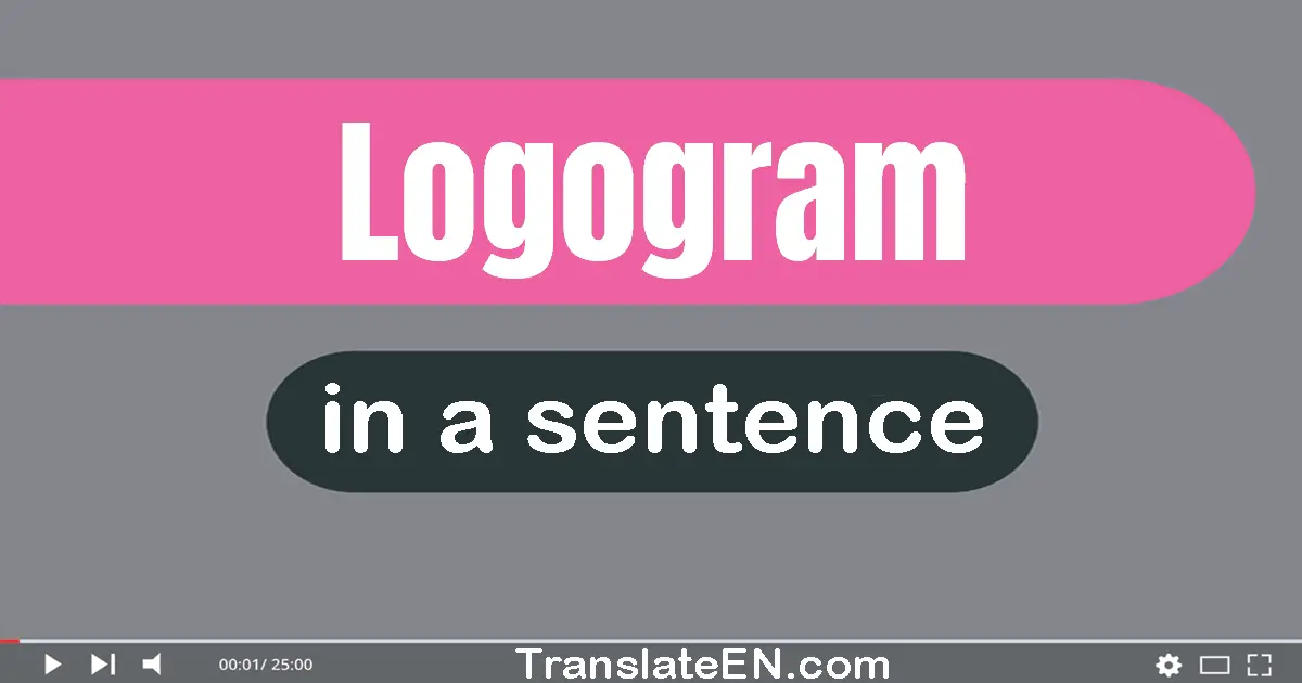 Use "logogram" in a sentence | "logogram" sentence examples