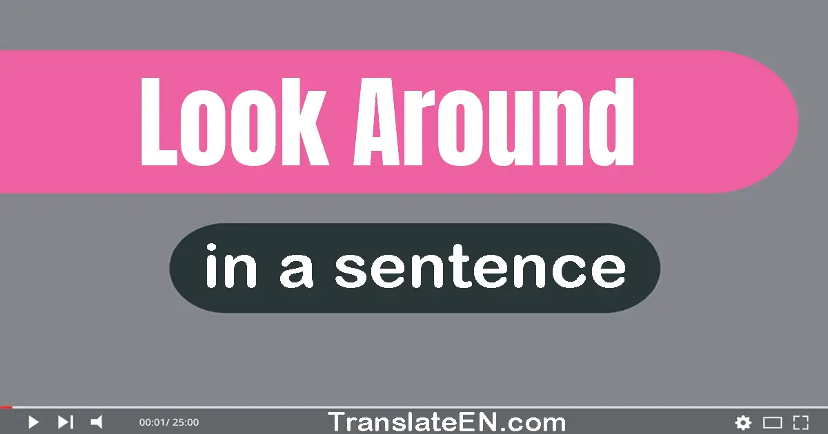 Use "look around" in a sentence | "look around" sentence examples