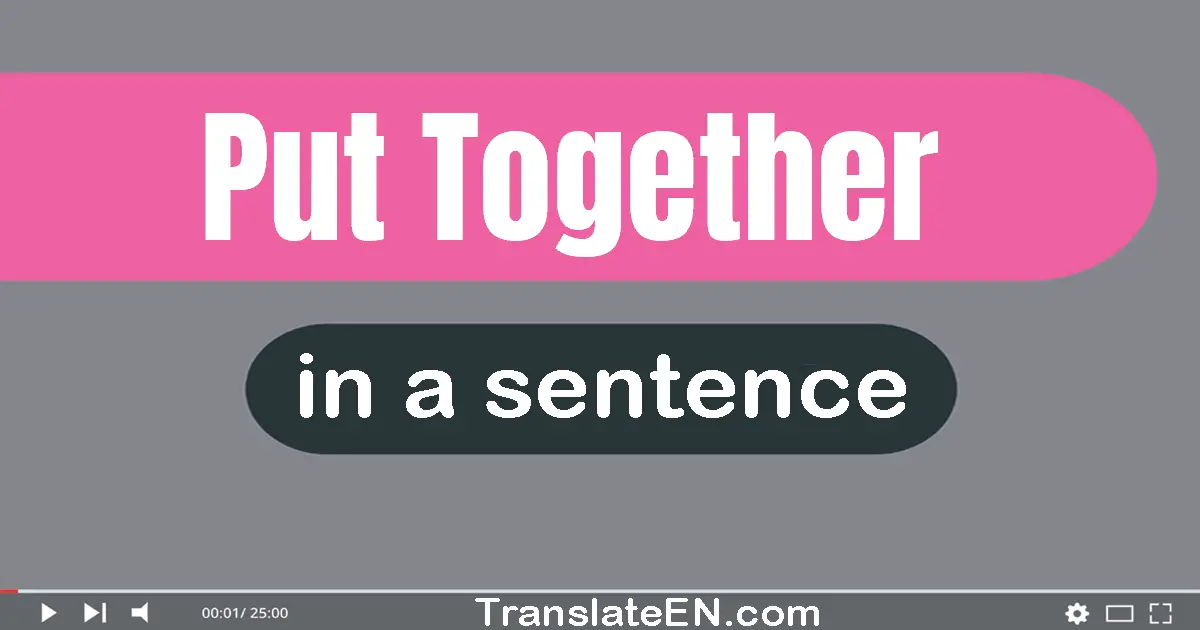 Use "put together" in a sentence | "put together" sentence examples